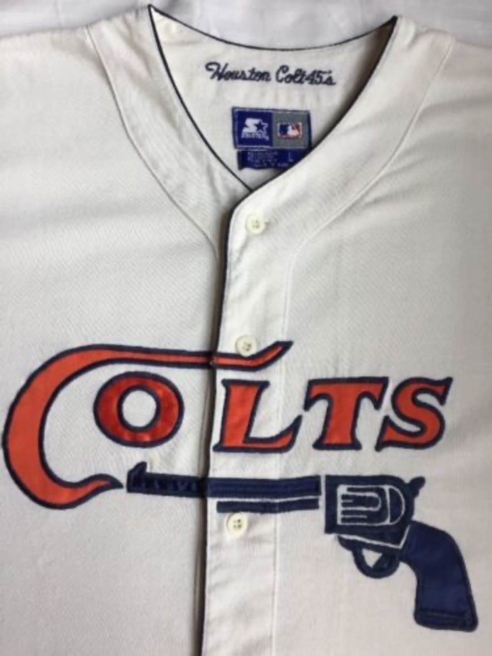 Vintage Starter HOUSTON COLT 45s 1962 JERSEY Size LARGE Cooperstown Collection